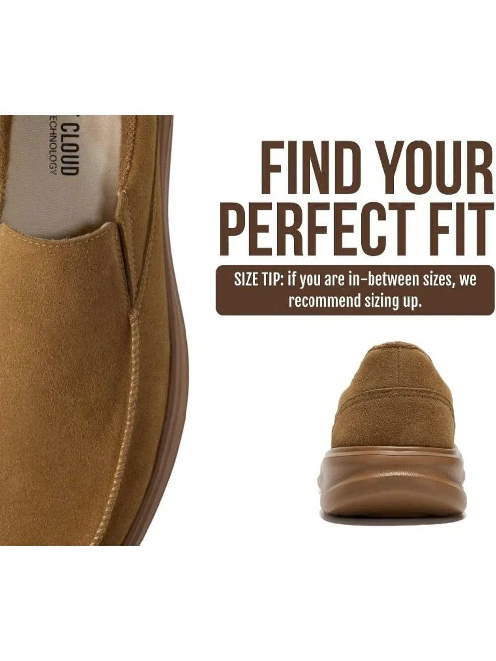 🆕Men's Brown Suede Venetian Slip On Loafers Smart Foam Cushioned Shoes